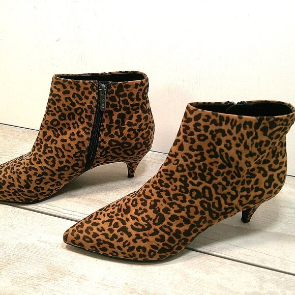 Circus by Sam Edelman Kirby Ankle Microsuede Leopard Bootie Size 10 M EUR 40 - Picture 2 of 8